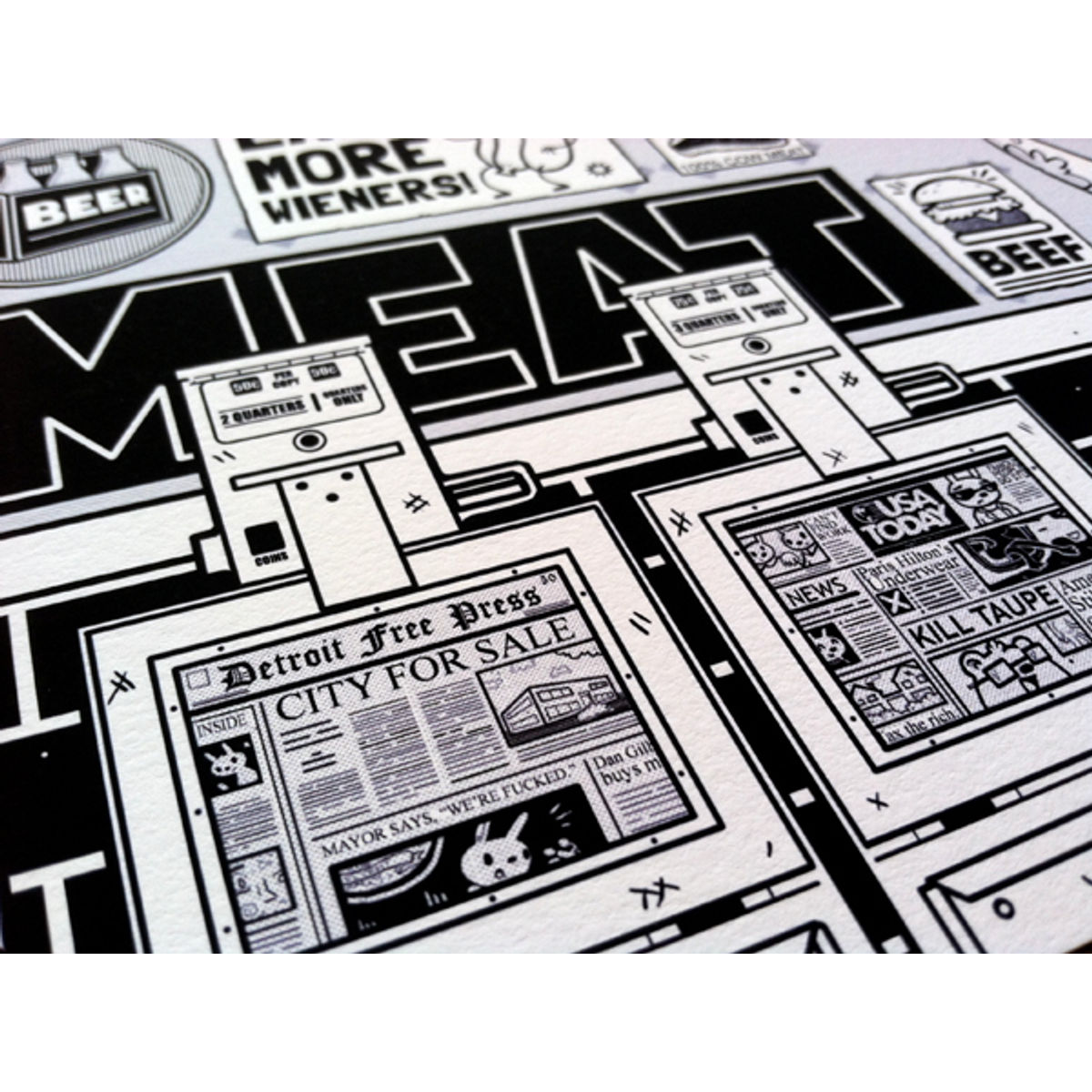 The Butcher Shop - print