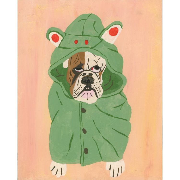 Bulldog in Costume by Teresa Watson