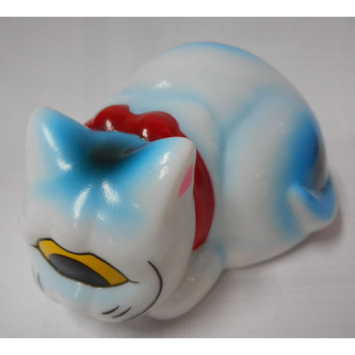 Real head Fortune Cat [ sleep Fortune white × Blue ]