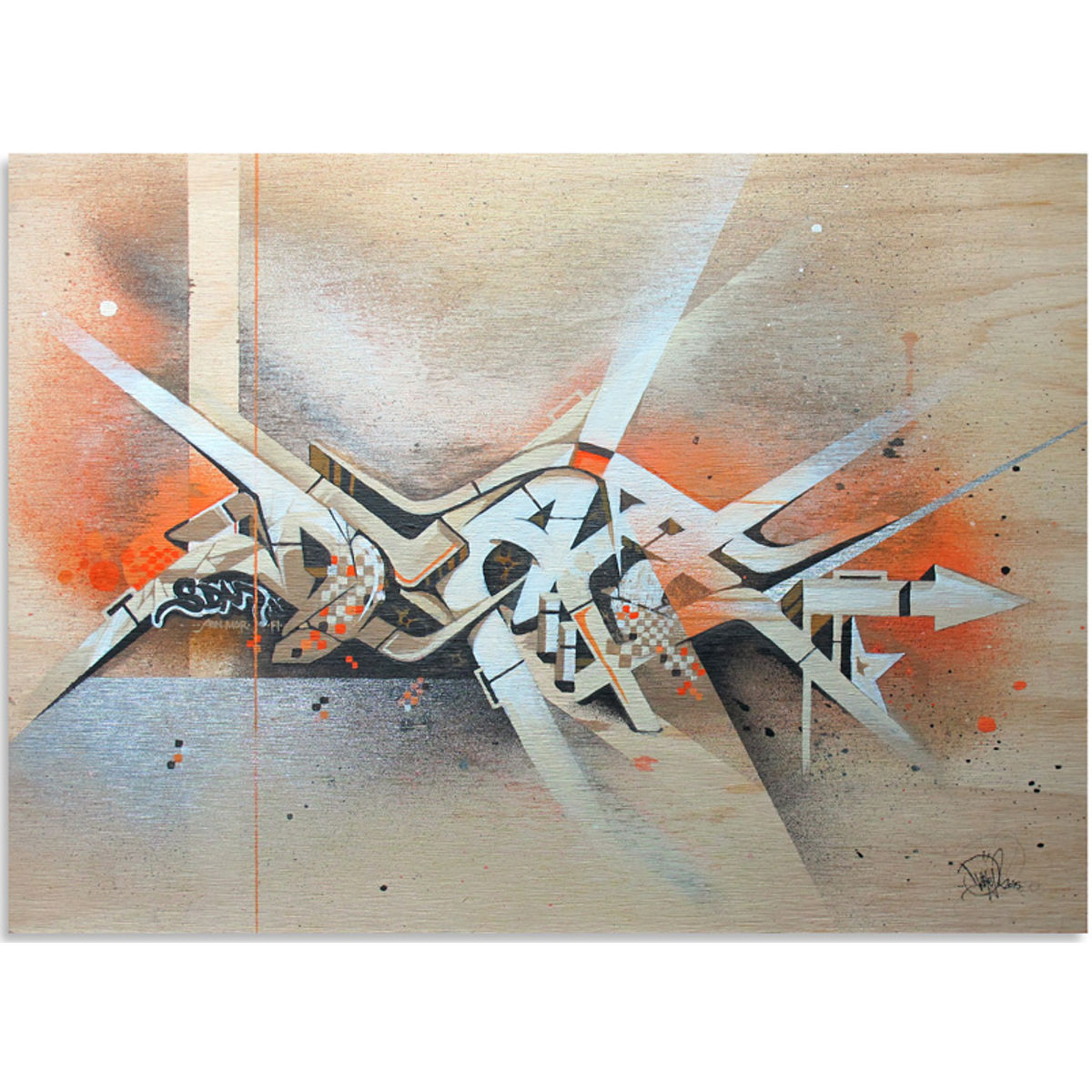 Orange Umber Chrome - Original Artwork