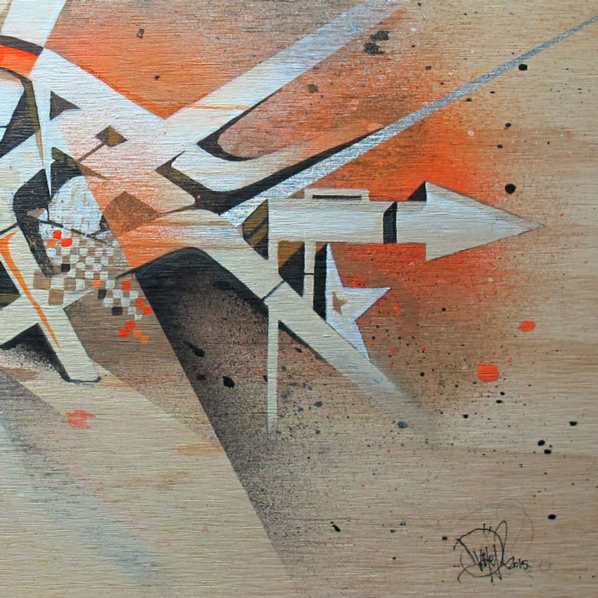 Orange Umber Chrome - Original Artwork
