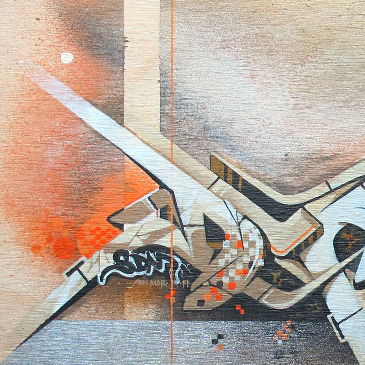 Orange Umber Chrome - Original Artwork