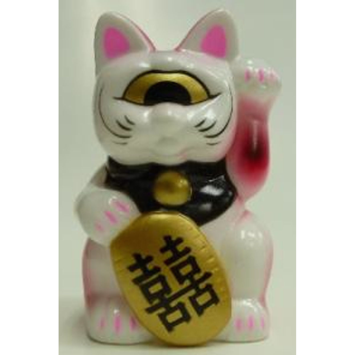 Fortune Cat Baby white × red double happiness