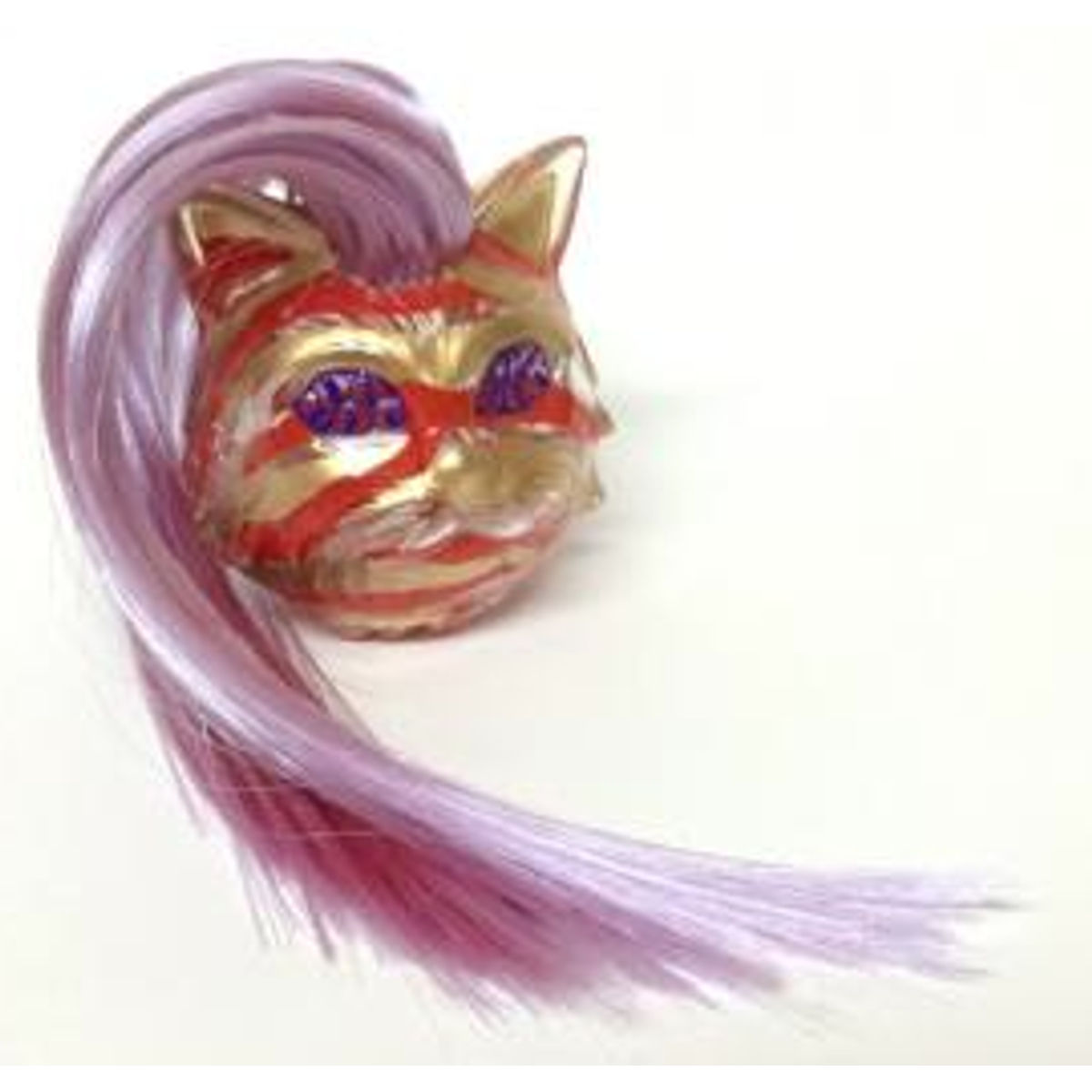 MANY EYES CAT HEAD ★ SEXY CAT Purple Hair