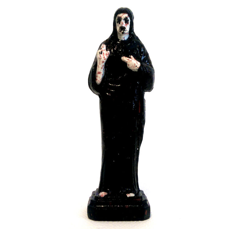 Black Metal Sacred Heart Jesus by Paul LePree