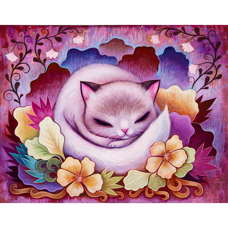 SLEEPY KITTY PRINT by Jeremiah Ketner