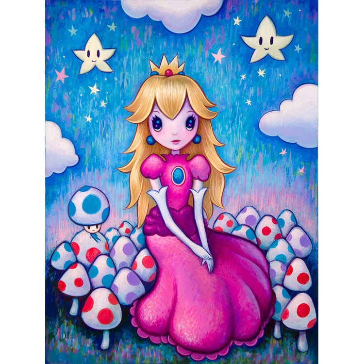 PRINCESS PEACH - Print by Jeremiah Ketner