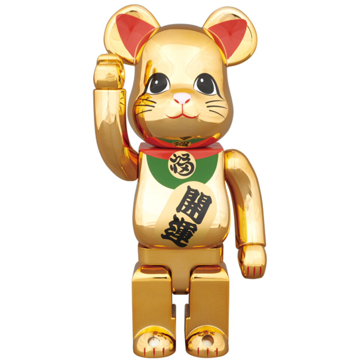 400% Beckoning Cat Gold-plated Participate Be@rbrick