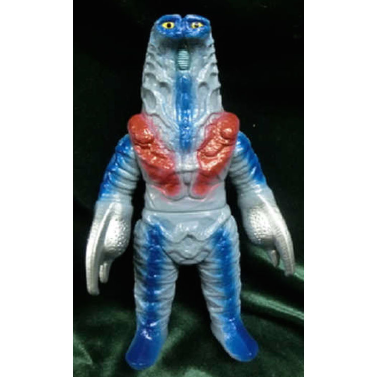 Yamanaya Tsuburaya Communications Monster Township series Alien Godola gray molded blue and red by Yamanaya