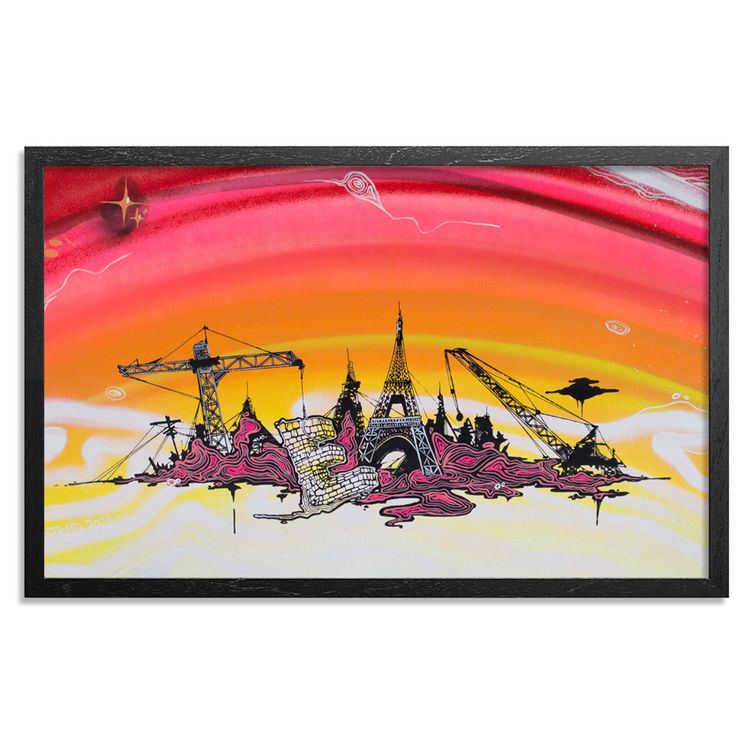 Acid City Volume 3 - Hand Embellished Screen Print #1 by Tead