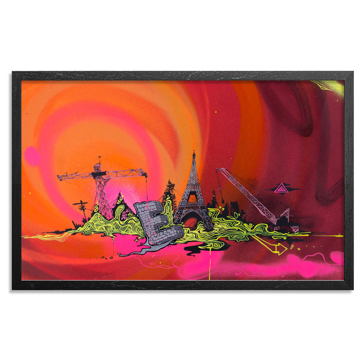 Acid City Volume 3 - Hand Embellished Screen Print #2 by Tead