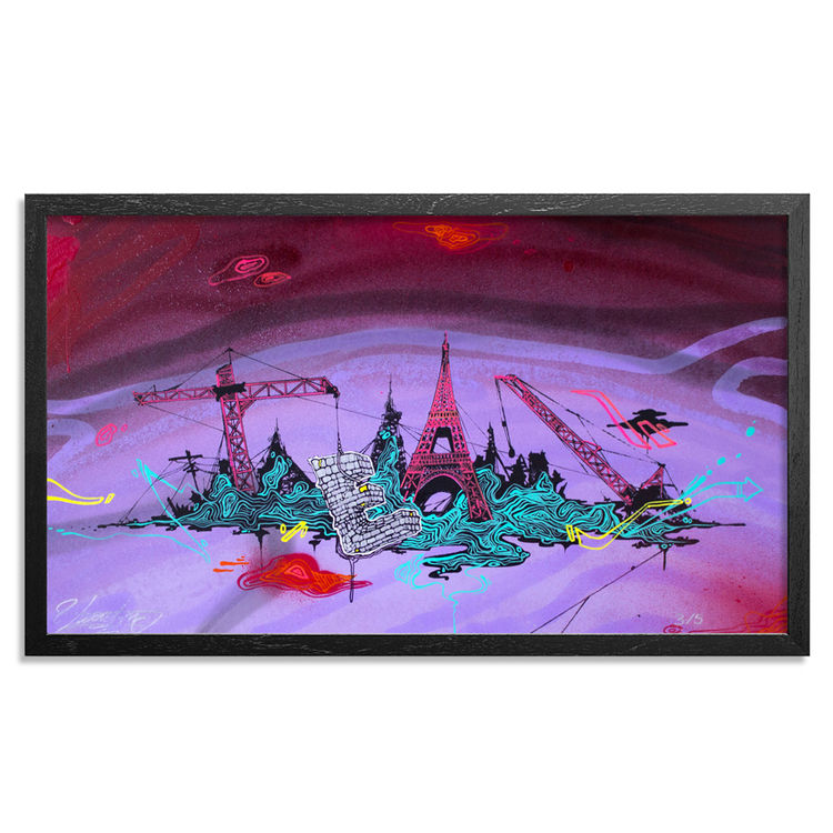 Acid City Volume 3 - Hand Embellished Screen Print #3 by Tead