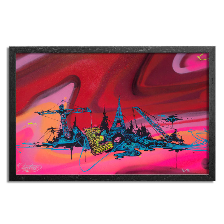 Acid City Volume 3 - Hand Embellished Screen Print #4 by Tead