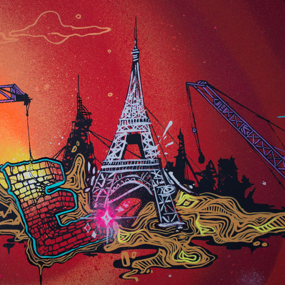 Acid City Volume 3 - Hand Embellished Screen Print #5