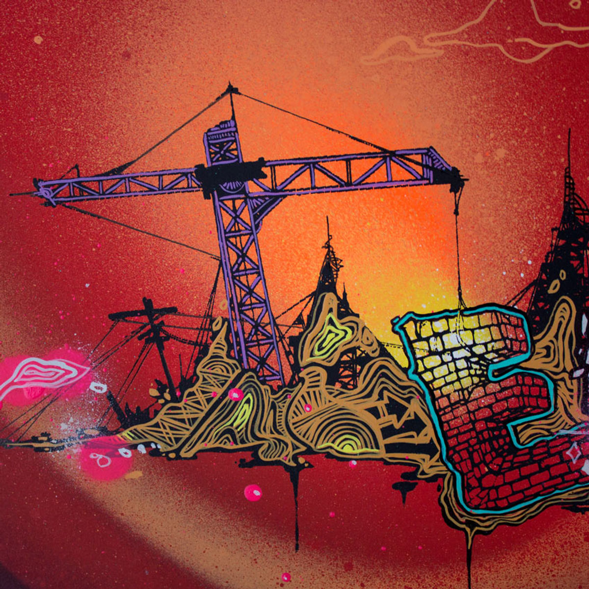 Acid City Volume 3 - Hand Embellished Screen Print #5