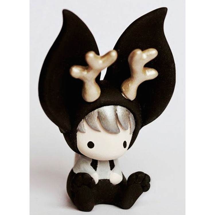 Miniature Jackalope toy by Mijbil Teko (Silvia Minucelli)