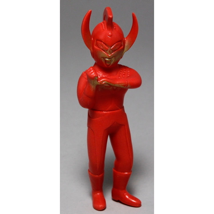 Bullmark mini size rare color [ Ultraman Taro ] red molded , gold coating by Bullmark