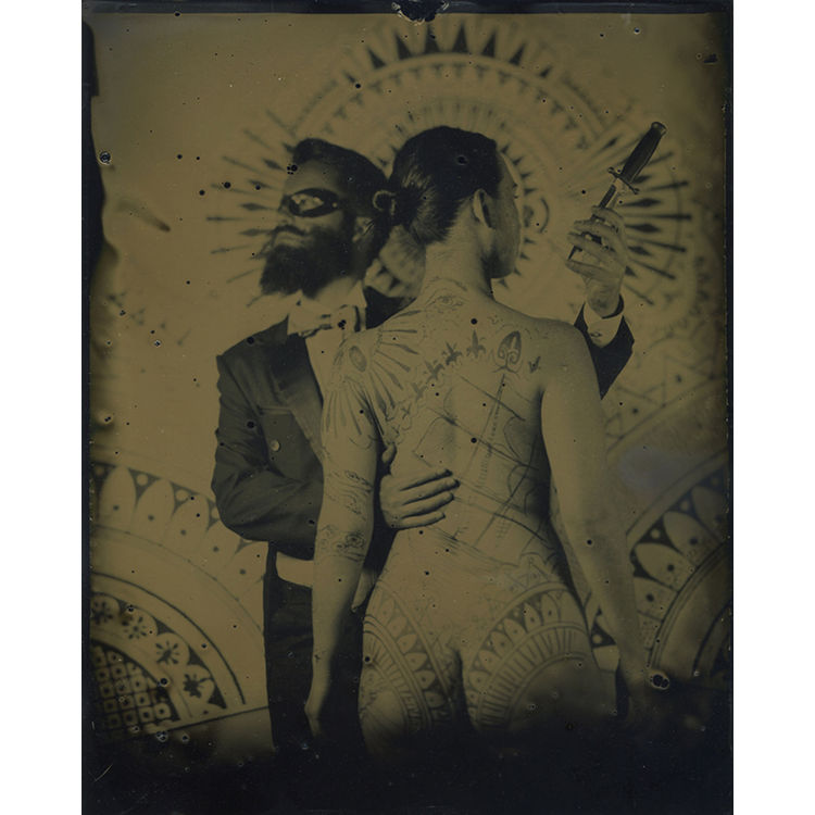 THE IMPALER AND ASSISTANT (KNIFE THROWER) by Beau Stanton