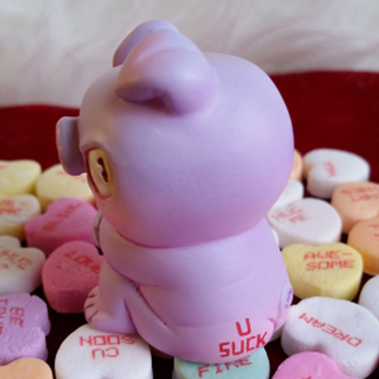 Pouty Pig Valentine's Day Edition - Purple by The Chung (Dave Chung)