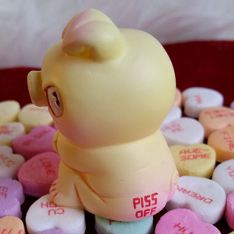 Pouty Pig Valentine's Day Edition - yellow by The Chung (Dave Chung)