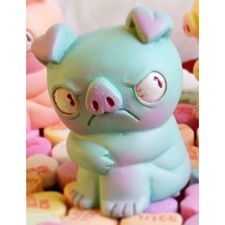 Pouty Pig Valentine's Day Edition - green by The Chung (Dave Chung)