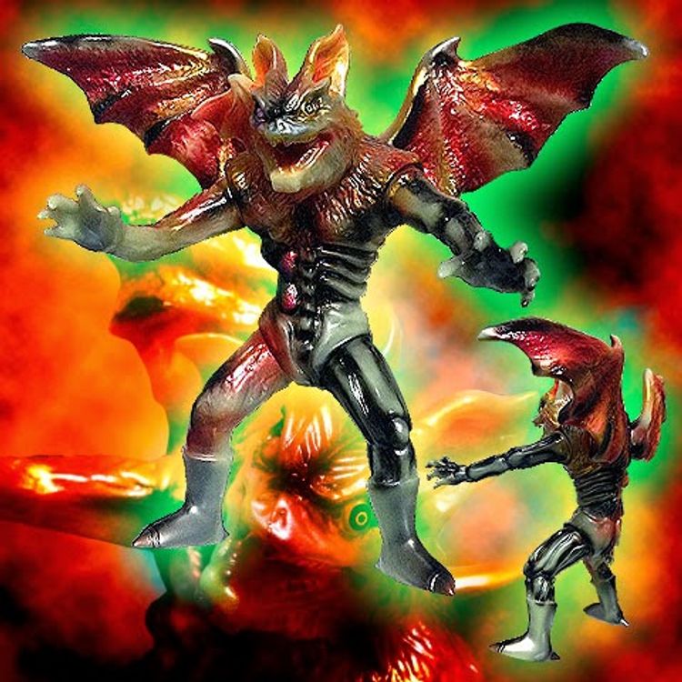 BLObPUS 10 anniversary limited edition Dream Rocket "vampire bat man" BLObPUS colored version by BLObPUS