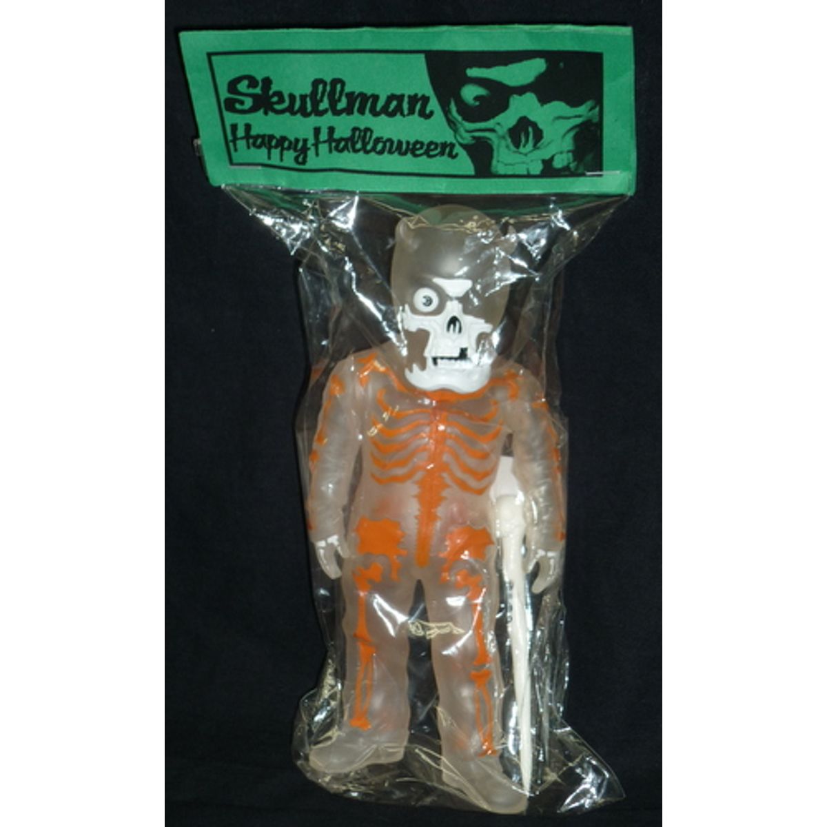 SKULLMAN [ Happy Halloween / clear x Orange ]