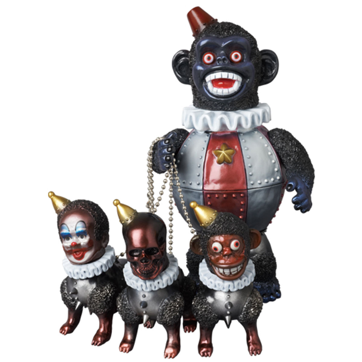 Tetsusaru No. 2 + iron dog three animals ( Medicom Toy Exclusive )