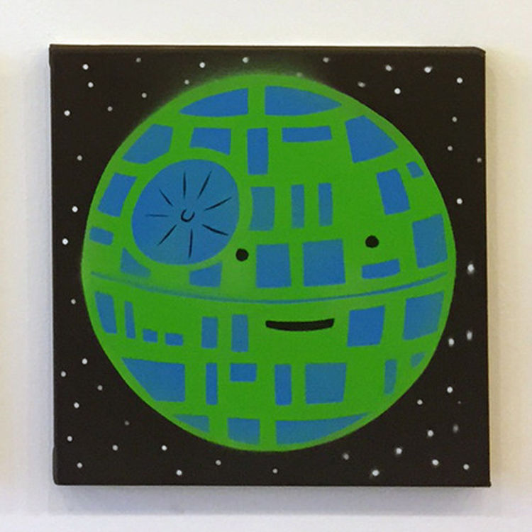 Happy Death Star (Green/Blue) by Dan Goodsell