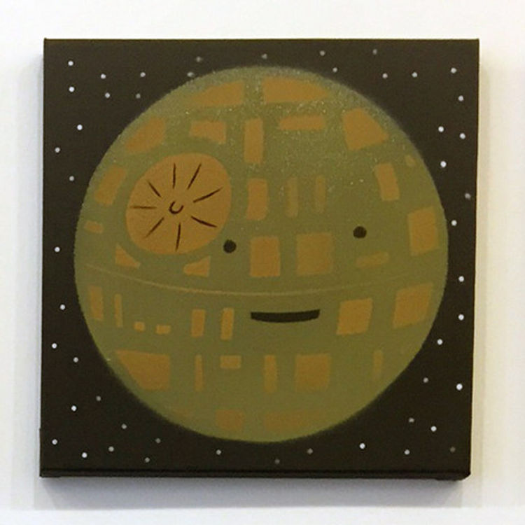 Happy Death Star (Green/Brown) by Dan Goodsell