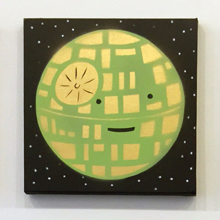 Happy Death Star (Green/Gold) by Dan Goodsell