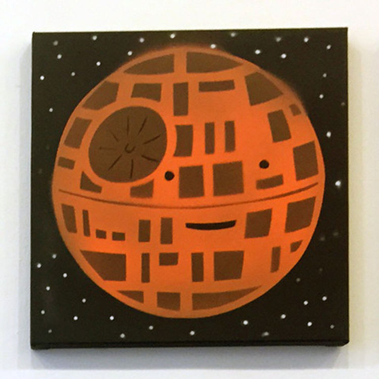 Happy Death Star (Orange/Brown) by Dan Goodsell