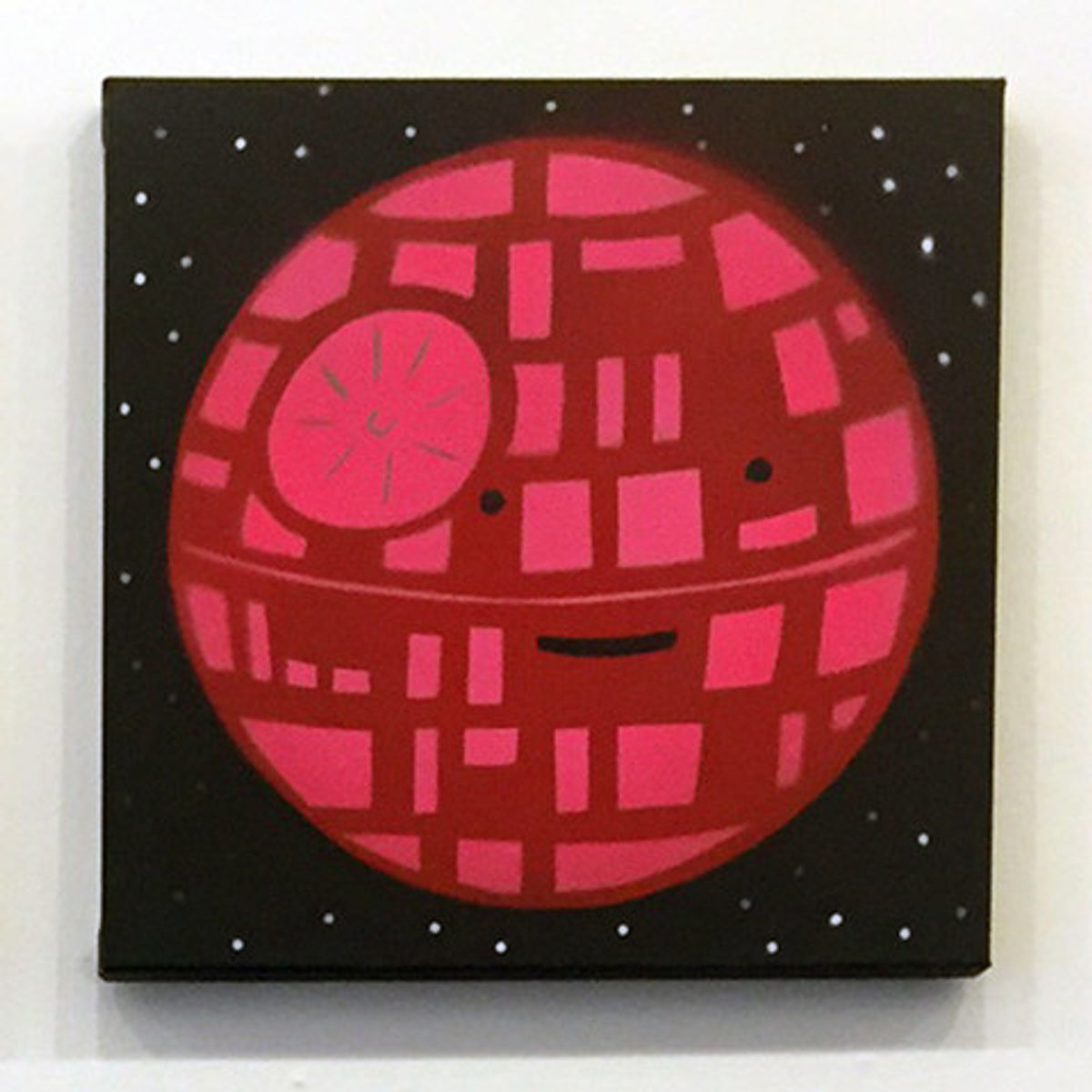 Happy Death Star (Red/Pink)