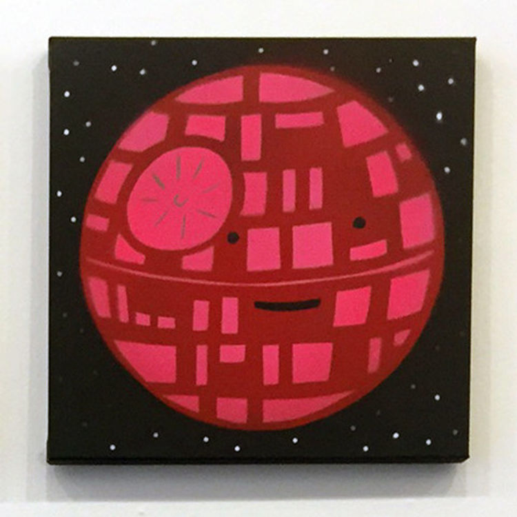 Happy Death Star (Red/Pink) by Dan Goodsell