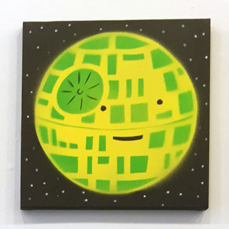 Happy Death Star (Yellow/Green) by Dan Goodsell