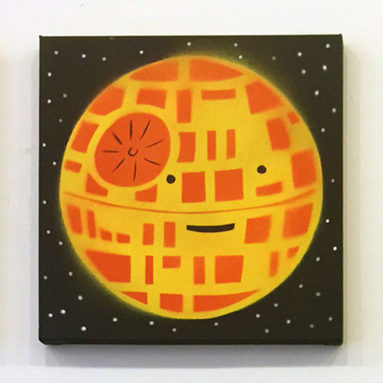 Happy Death Star (Yellow/Red) by Dan Goodsell