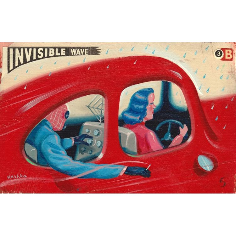 Invisible Wave by Ryan Heshka