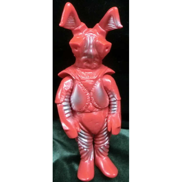 Large Monsters Series Zetton red molded silver spray of Marsan century by Marusan