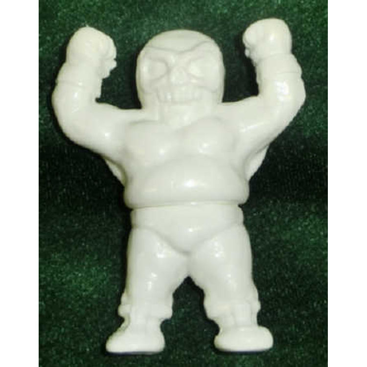 Oneup wrestler mini Soft Vinyl Cementerio! Series white molded skull face by One-up