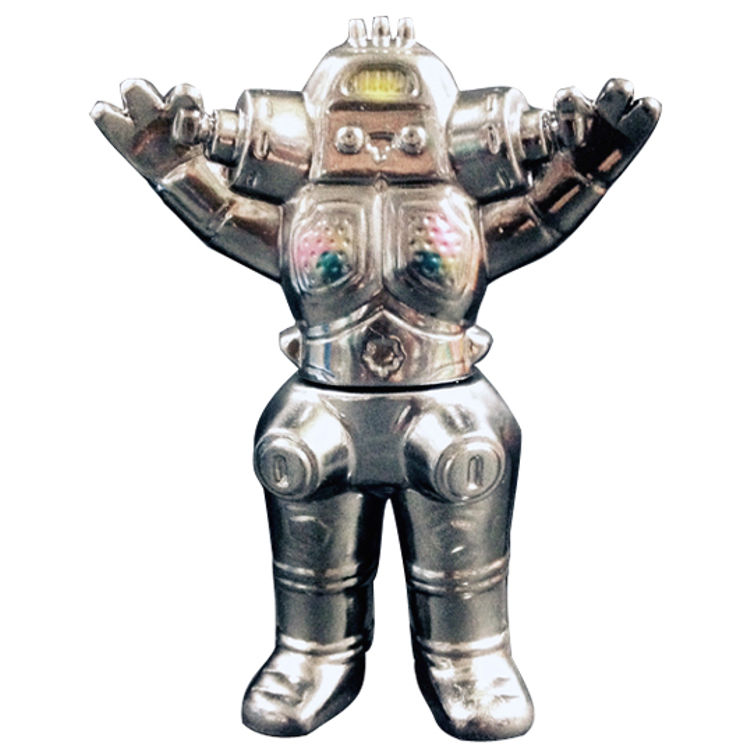 Yuesu pocket mini Soft Vinyl  "Bill box" Monster Series  BB King Joe plated style wrap painting by USTOYS