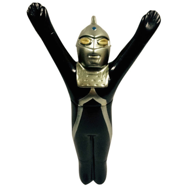 Yuesu pocket mini Soft Vinyl "Bill Box" series  BB Black Seven Dark flight pose by USTOYS