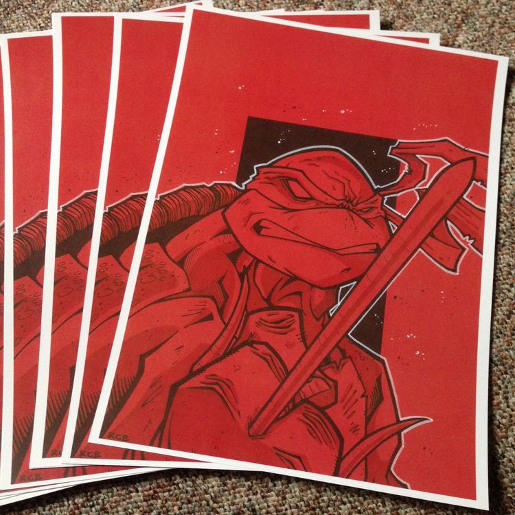 TMNT Raphael by Zombiepetz (Ryan Browne)