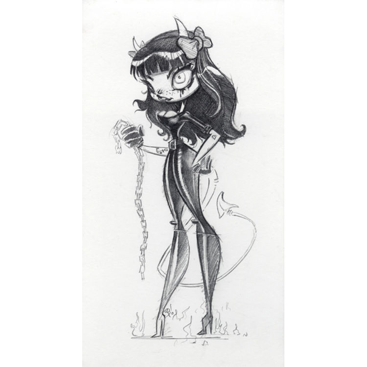 Noire Drawing by Brandt Peters