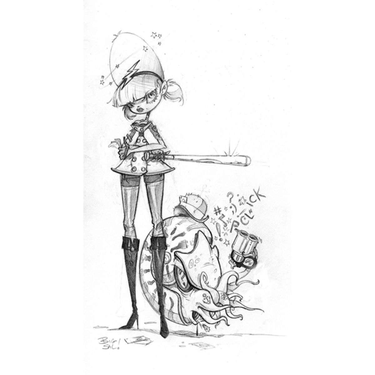 Big Sal Pilot Drawing