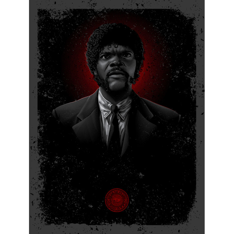 Tarantino Tintype: "Winnfield, J" by Tracie Ching