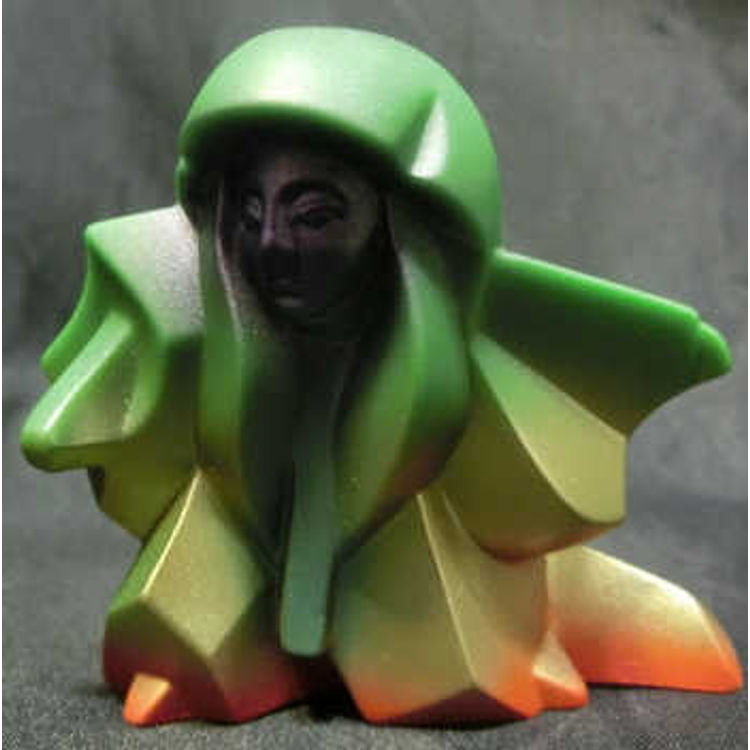 Mirokutoi mirror lion (green molding / orange / gold) by Mirock Toy (Yowohei Kaneko)