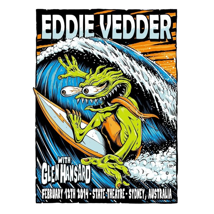 Eddie Vedder Sydney, Australia by Brandon Heart