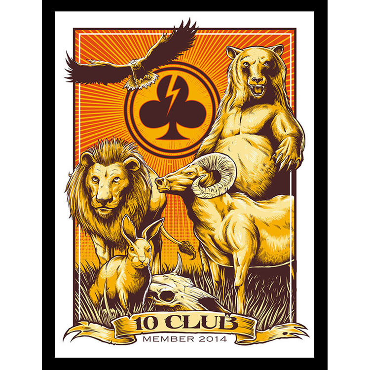 Pearl Jam 10 Club 2014 by Brandon Heart