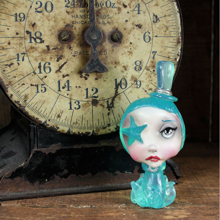Aqua Octopus Girl by Michele Lynch