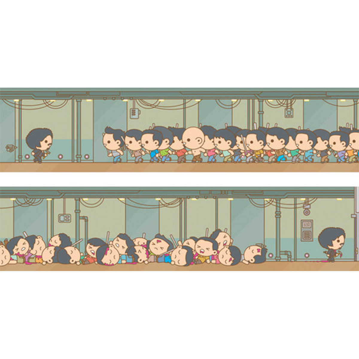 Oldboy (before & after) Diptych